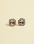 AAN Crystal Swan Earrings